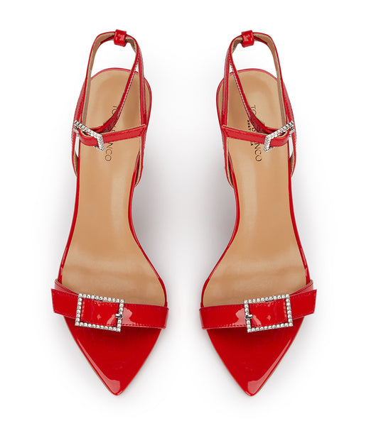 Tacones de evento Tony Bianco Mopsy Scarlet Charol 10.5cm Rojas Oscuro | MCOFT50148