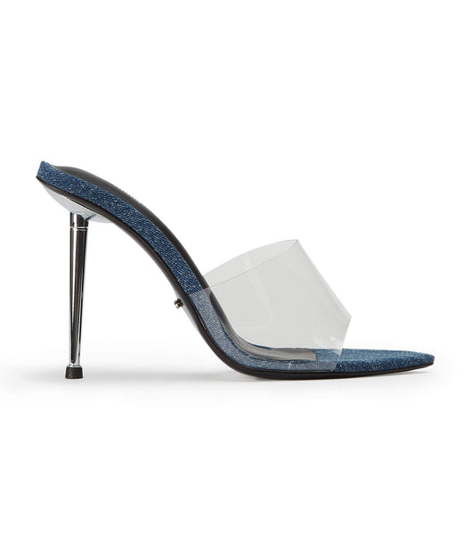 Tacones de evento Tony Bianco Mylo Clear Vinylite/Blue Denim 10.5cm Azules | QCOUV75285