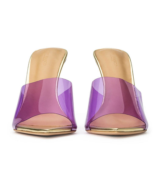 Tacones de evento Tony Bianco Mylo Purple Vinylite/Gold 10.5cm Moradas Doradas | ZCOMJ68752