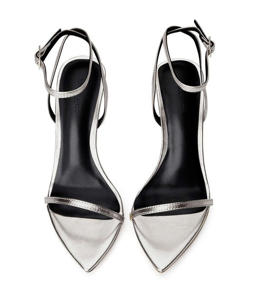 Tacones de evento Tony Bianco Myra Silver Nappa Metallic 10.5cm Plateadas Metal | CONZX80639