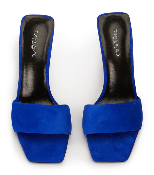 Tacones de evento Tony Bianco Natalie Azure Gamuza 10.5cm Azur | ECOHC14481