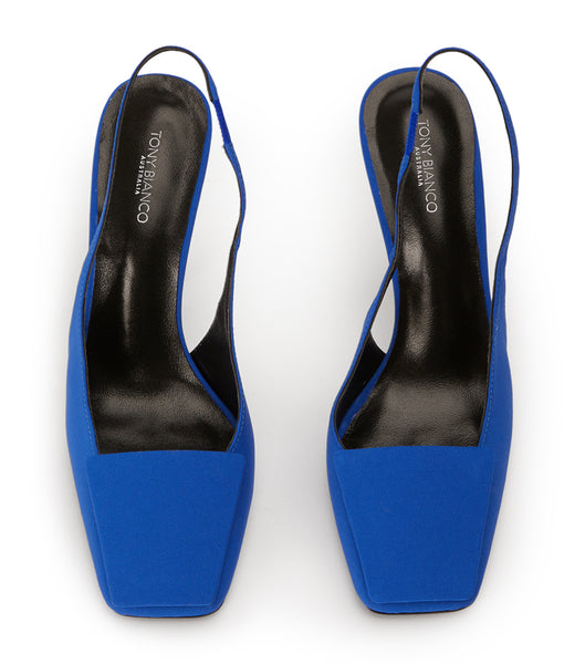 Tacones de evento Tony Bianco Rue Azure Crepe 10.5cm Azur | PCOQX75463