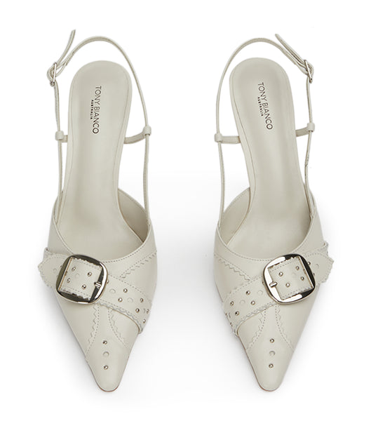 Tacones de evento Tony Bianco Sadie Bone Venice 8cm Beige | COICD25178