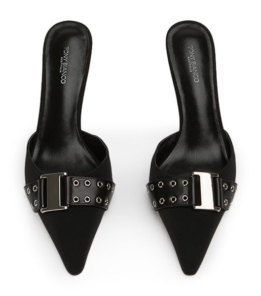 Tacones de evento Tony Bianco Samma Black Grosgrain/Black Como 8cm Negras | DCOVO86439