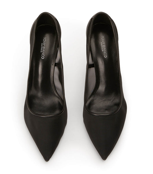 Zapatos Court Tony Bianco Apex Black Mesh 10.5cm Negras | ECOVG63481