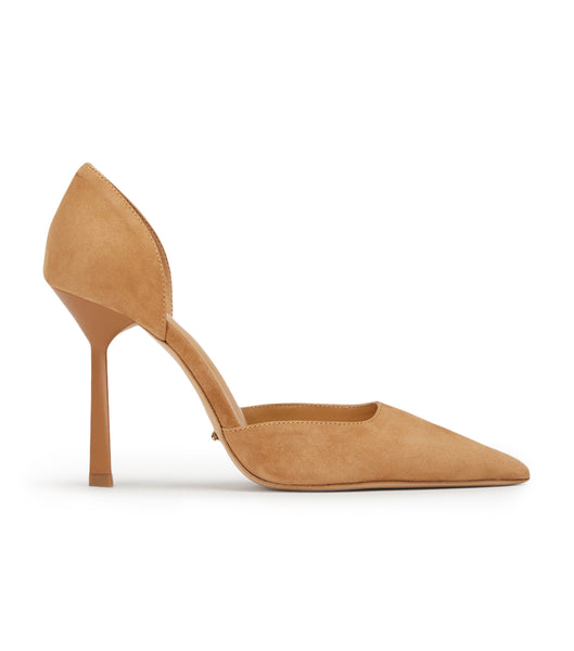 Zapatos Court Tony Bianco Gala Butterscotch Gamuza 10cm Amarillo | FCOHY18508