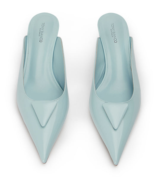 Zapatos Court Tony Bianco Kira Sky Hi Shine 4.5cm Azules | COCVG49029