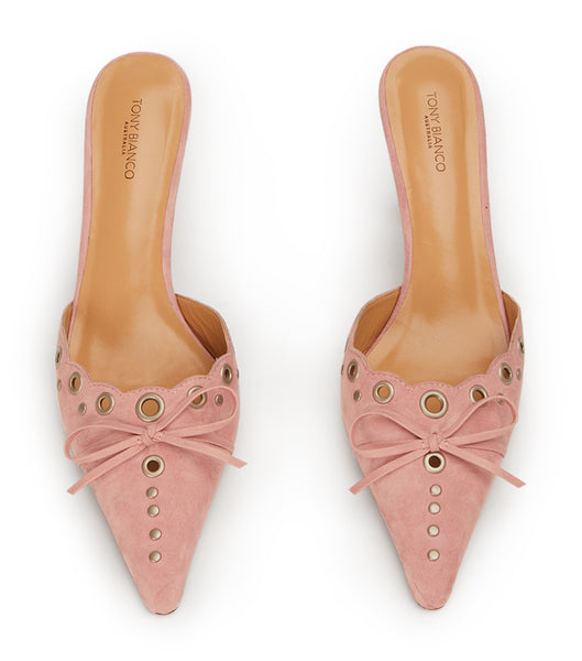 Zapatos Court Tony Bianco Shae Blossom Gamuza 8cm Rosas | COCIF39468