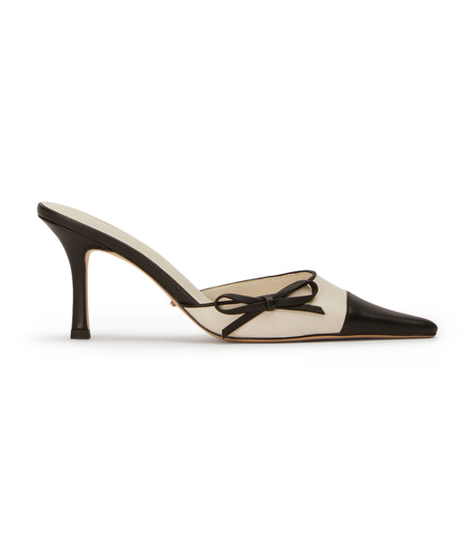 Zapatos Court Tony Bianco Shirley Bone/Black 8cm Beige Negras | COJZR29506