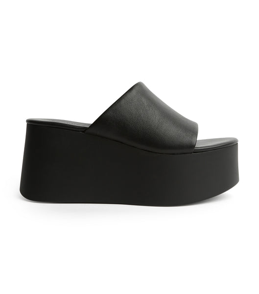 Zapatos Cuña Tony Bianco Tegan Black Sheep Nappa 9.5cm Negras | MCOHR48944