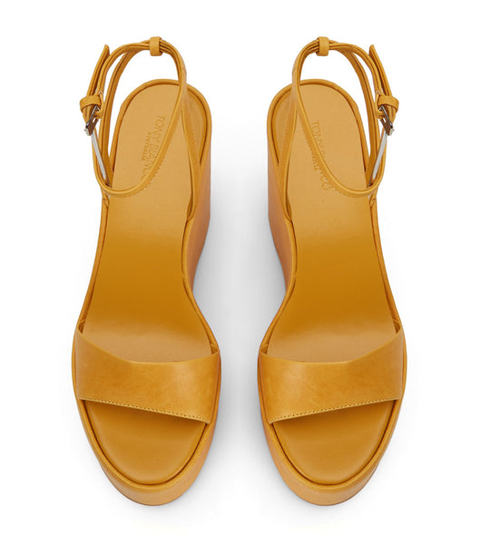 Zapatos Cuña Tony Bianco Vesna Cantelope Antiq 13cm Amarillo | PCOER70021