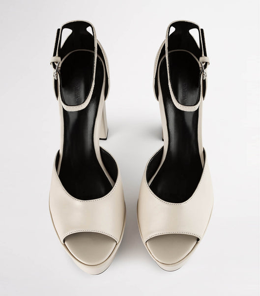 Zapatos Plataforma Tony Bianco Jayze Vanilla Nappa 14cm Blancas Negras | QCOUV21556