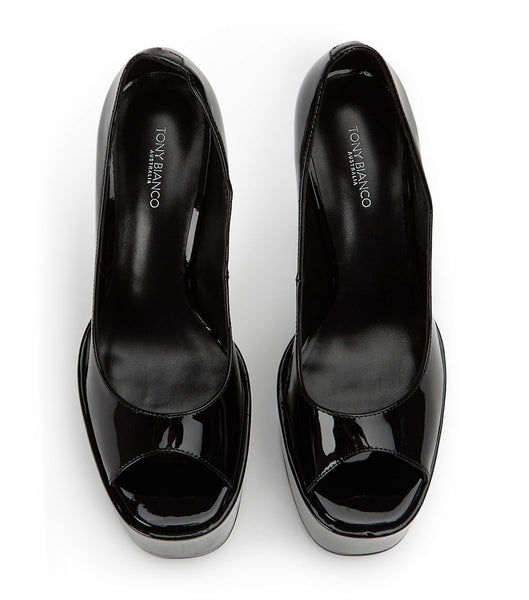 Zapatos Plataforma Tony Bianco Jolee Black Charol 15cm Negras | COJVR94111