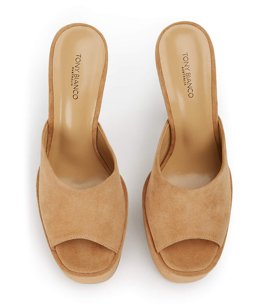 Zapatos Plataforma Tony Bianco Jordyn Butterscotch Gamuza 15cm Marrones | BCOSD32919