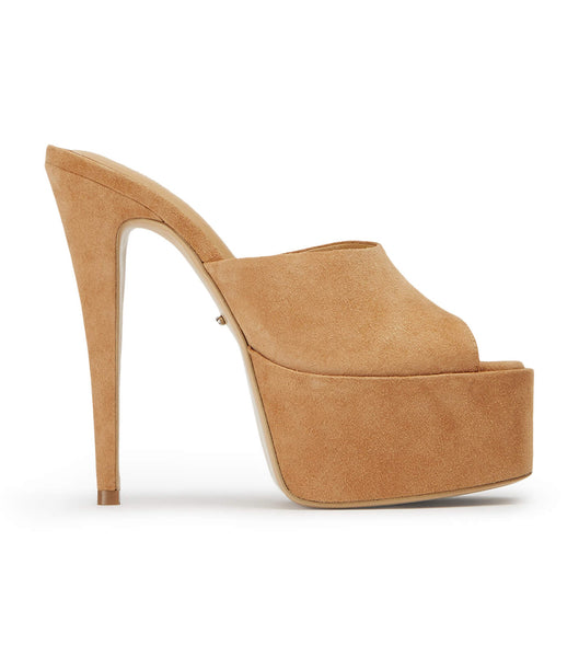 Zapatos Plataforma Tony Bianco Jordyn Butterscotch Gamuza 15cm Marrones | BCOSD32919