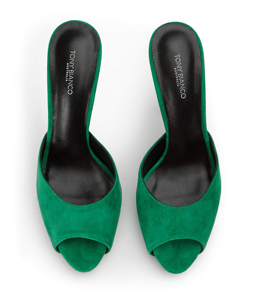 Zapatos Plataforma Tony Bianco Love Jade Gamuza 12cm Verde | COICD93551