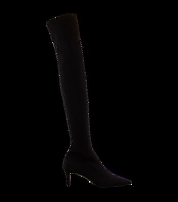 Botas de Tacon Tony Bianco Gracie Black Sock Knit 6.5cm Negras | UCOTG92084