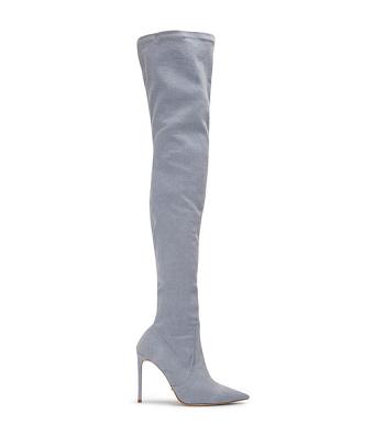 Botas de tacón de aguja Tony Bianco Avah Denim Stretch 10.5cm Azules | BCOSD93189