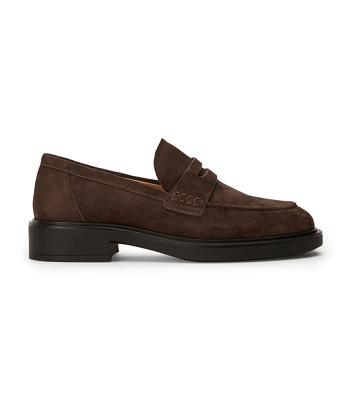 Loafers Tony Bianco Cherish Espresso Gamuza 4.5cm Chocolate | CODYB82787