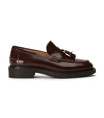 Loafers Tony Bianco Colt Vino Hi Shine 4.5cm Chocolate | COJBT96816