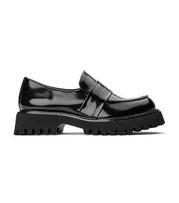 Loafers Tony Bianco Gisele Black Hi Shine 4cm Negras | CONZX95221