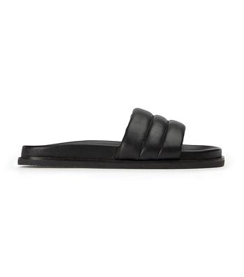 Sandalias Planas Tony Bianco Lucas Black Nappa 1.5cm Negras | COXBR28666