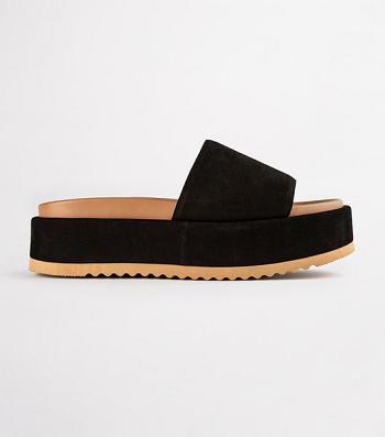 Sandalias de Diapositivas Tony Bianco Rio Black Phoenix 6cm Negras Rojas | YCOGT34792