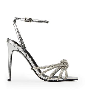 Tacones Brillantes Tony Bianco Kyla Silver Foil 11cm Plateadas | FCOUI60277