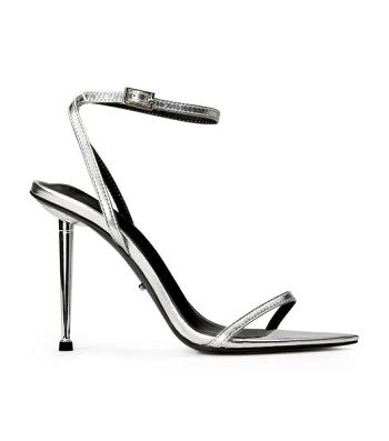 Tacones De Novia Tony Bianco Myra Silver Nappa Metallic 10.5cm Plateadas Metal | ACOWC44196