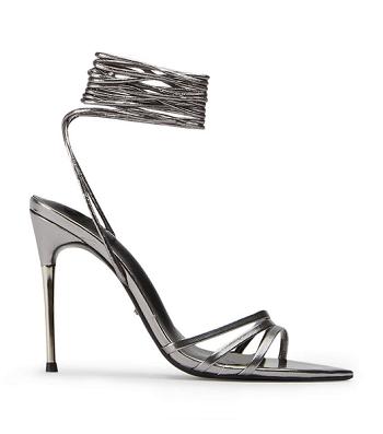 Tacones con tiras Tony Bianco Mavis Gunmetal Glimmer 10.5cm Gris | PCOER84569