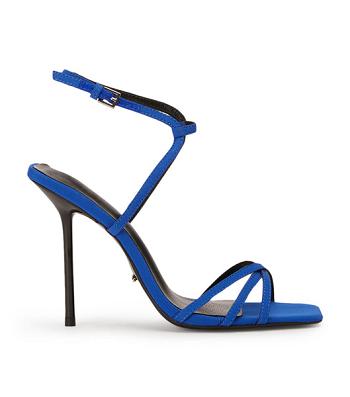 Tacones con tiras Tony Bianco Nomad Azure Crepe 10.5cm Azur | QCOWA76670