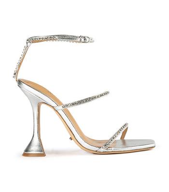 Tacones de evento Tony Bianco Shy Silver Nappa Metallic 10.5cm Plateadas Metal | COEAH15570