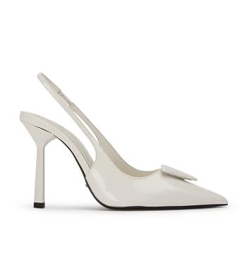 Zapatos Court Tony Bianco Ginger White Hi Shine 10cm Blancas | COQCS30220