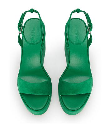 Zapatos Plataforma Tony Bianco Vesna Jade Gamuza 13cm Verde | COJVR78333