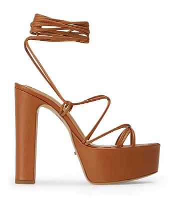 Zapatos Tacon Bloque Tony Bianco Jemma Tan Como 14cm Marrones | XCOGW97709